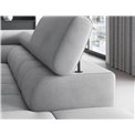 Corner sofa Elferucce R, sleeping function, Paros 05, grey, H93x200x276cm