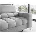 Corner sofa Elferucce L, sleeping function, Paros 05, grey, H93x200x276cm