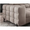 Corner sofa Elferucce R, sleeping function, Paros 02, beige, H93x200x276cm
