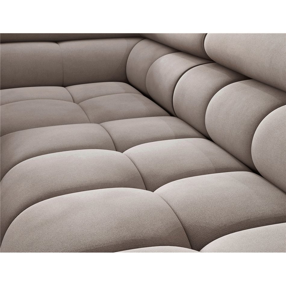 Corner sofa Elferucce L, sleeping function, Paros 02, beige, H93x200x276cm