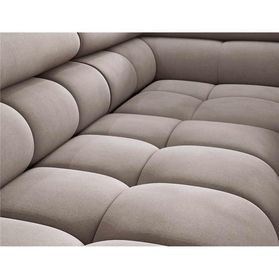 Corner sofa Elferucce R, sleeping function, Paros 02, beige, H93x200x276cm