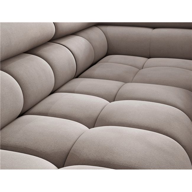 Corner sofa Elferucce R, sleeping function, Paros 02, beige, H93x200x276cm