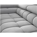 Corner sofa Elferucce L, sleeping function, Paros 05, grey, H93x200x276cm