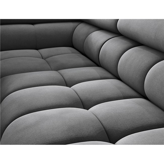 Corner sofa Elferucce L, sleeping function, Paros 06, dark grey, H93x200x276cm