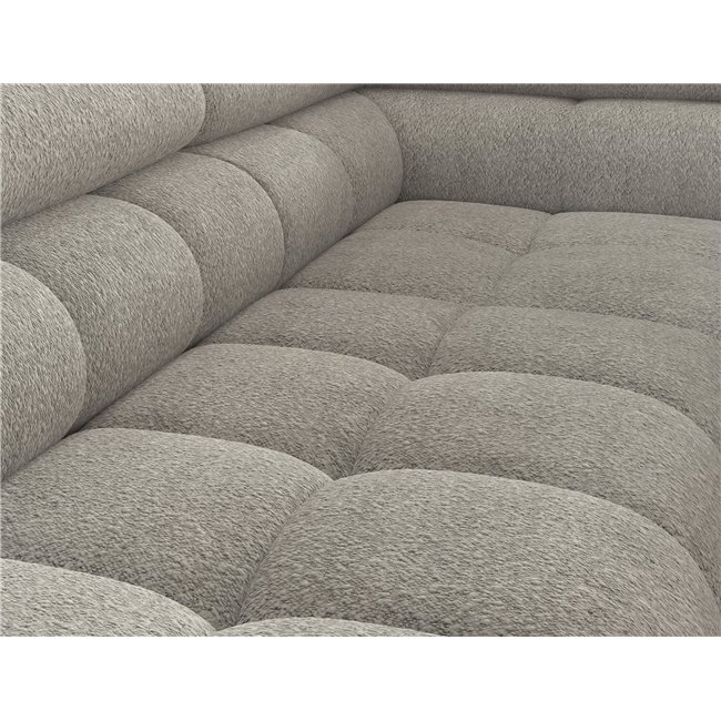 Corner sofa Elferucce R, sleeping function, Royal 20, bouclé, beige, H93x200x276cm