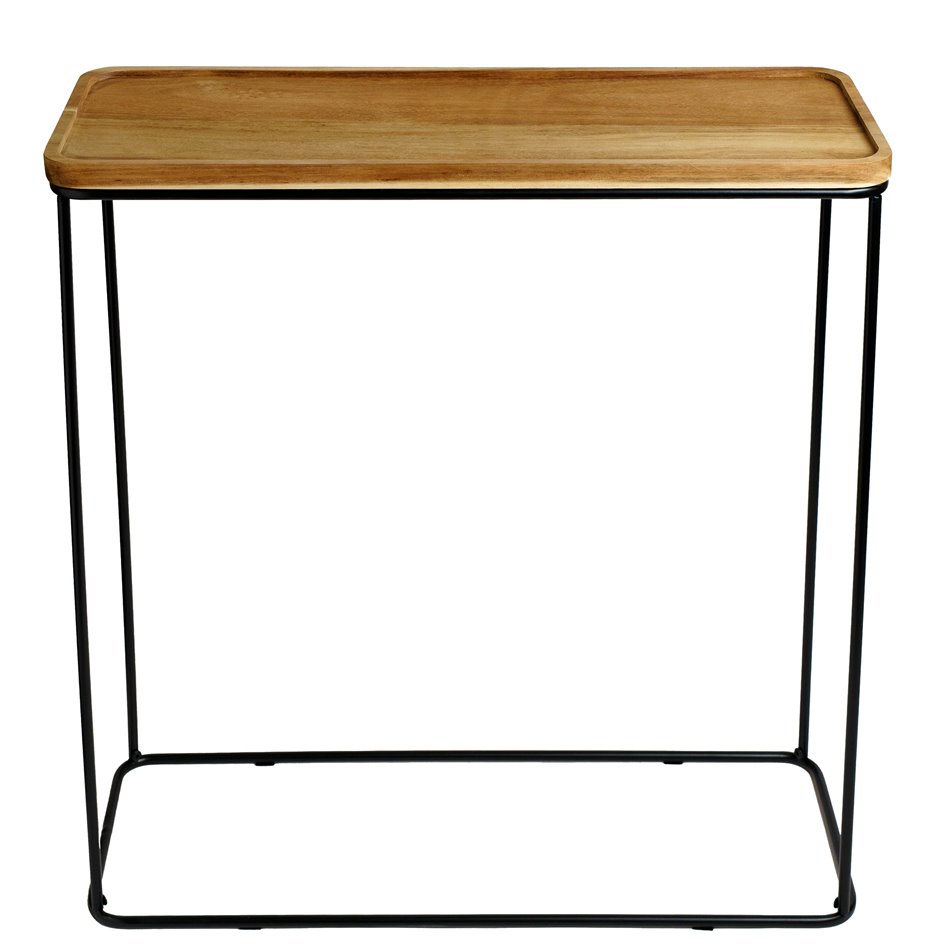 Console ACACIA, acacia wood/metal, H82x80x30cm