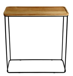Console ACACIA, acacia wood/metal, H82x80x30cm