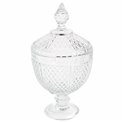 Candy jar DIAMANT, with lid, glass, H28cm D15.2cm