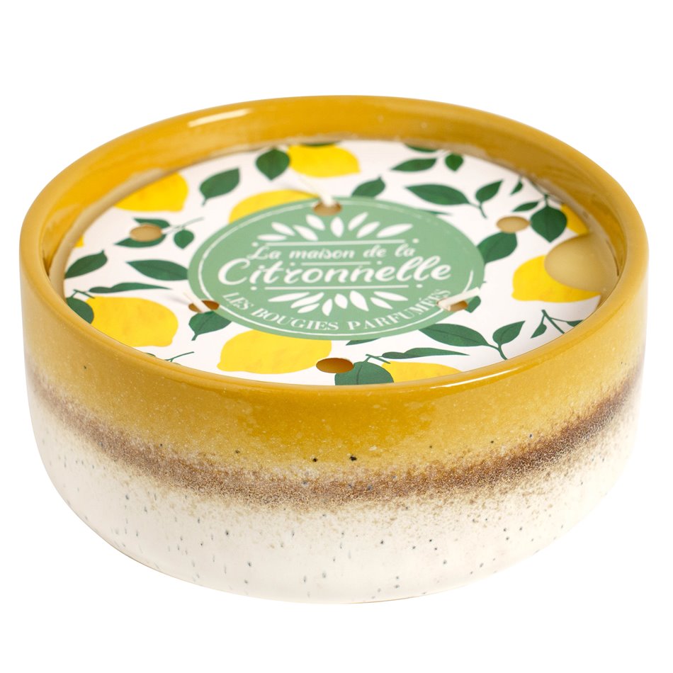 Candle CITRONNELLE, H6.5cm, D16.5cm