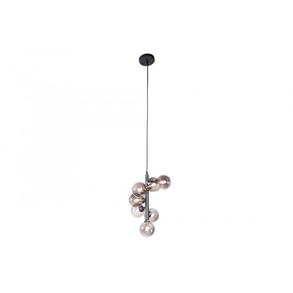Подвесной светильник Reus, черный, G9 7x5W,  H50-150cm, D33cm