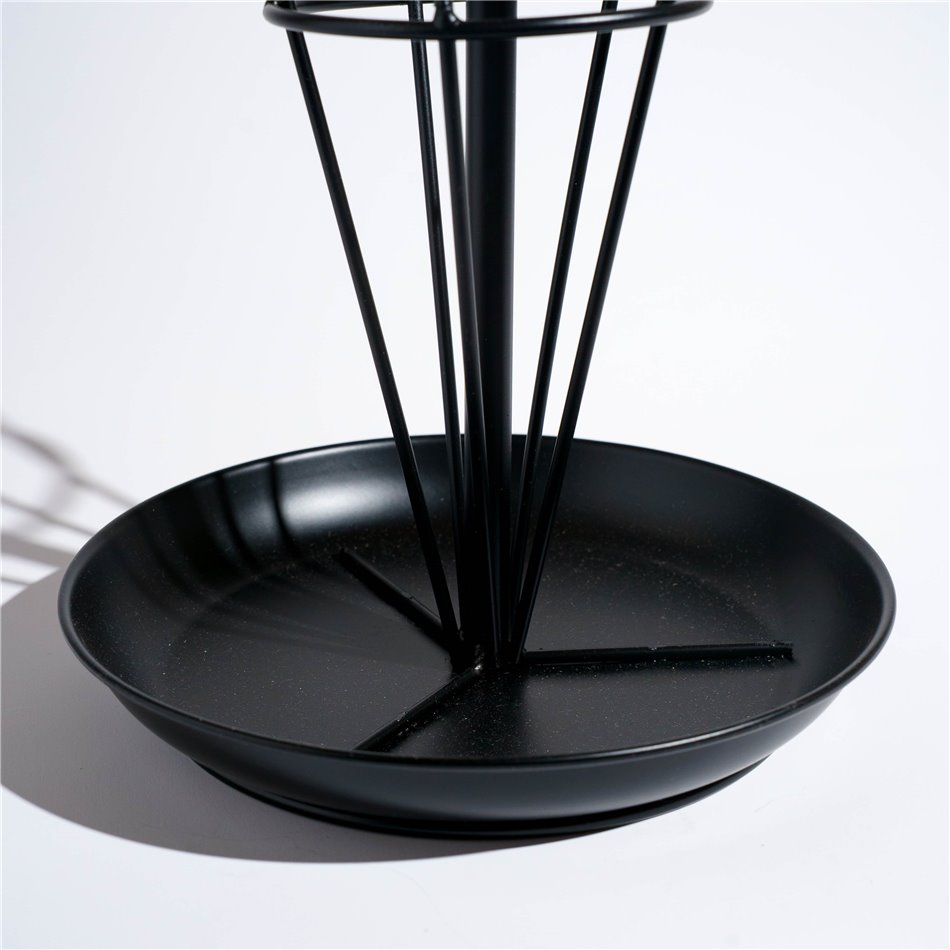 Umbrella stand, metal, black, H80x29x29cm