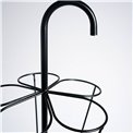 Umbrella stand, metal, black, H80x29x29cm