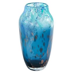 Vase Glass, blue, H26xD14 cm