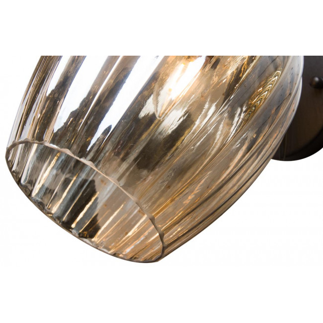 Wall lamp Rewa, black, E14 1x40W, 30x D18cm