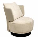 Кресло Orton, 3 кремового цвета, вращающийся на 360 градусов, H73x70x70cm, высота сиденья 40см