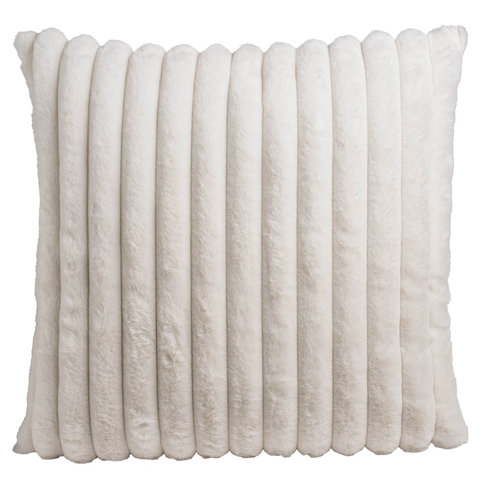 Decorative pillow Laplush, ivory, 45x45cm