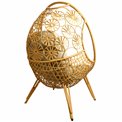 Leisure chair Egg nature, beige/natural color, H140x92x67cm