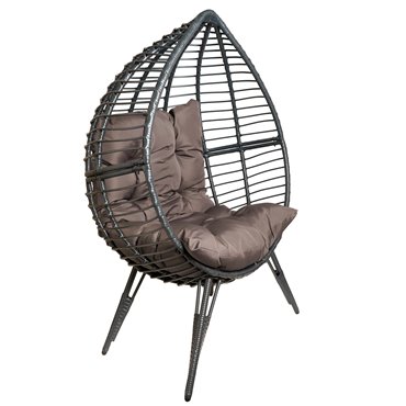 Leisure chair Gassino, dark brown/dark gray, H148x96x70cm