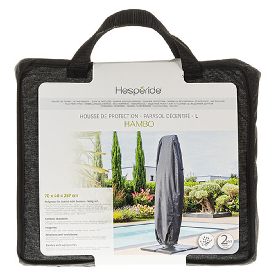 Cover Hambo L for offset parasol, H257x40x70cm