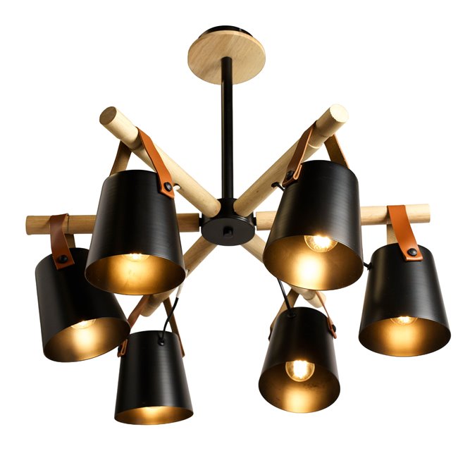 Pendant lamp Monni 6,  H55x65x65cm, E27x5 40W(MAX)