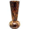 Vase Caramel, brown, glass, H35cm, D16cm