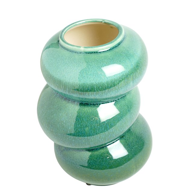 Vase Green, porcelain, H25cm, D16cm