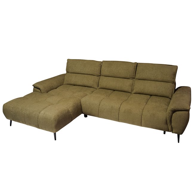 Угловой диван Wemontana Mini, левая сторона, Chester 15, H80-97x276x185cm, высота сиденья 44cm