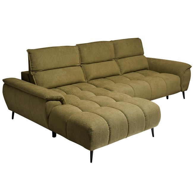 Угловой диван Wemontana Mini, левая сторона, Chester 15, H80-97x276x185cm, высота сиденья 44cm