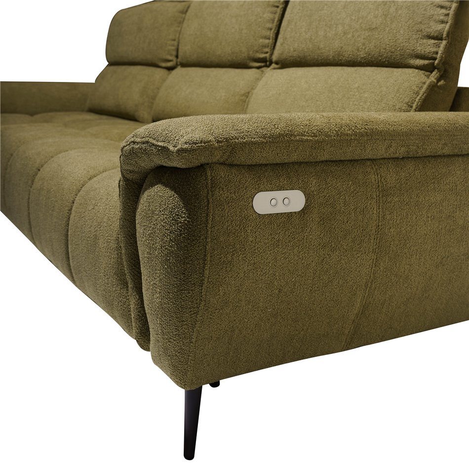 Угловой диван Wemontana Mini, левая сторона, Chester 15, H80-97x276x185cm, высота сиденья 44cm