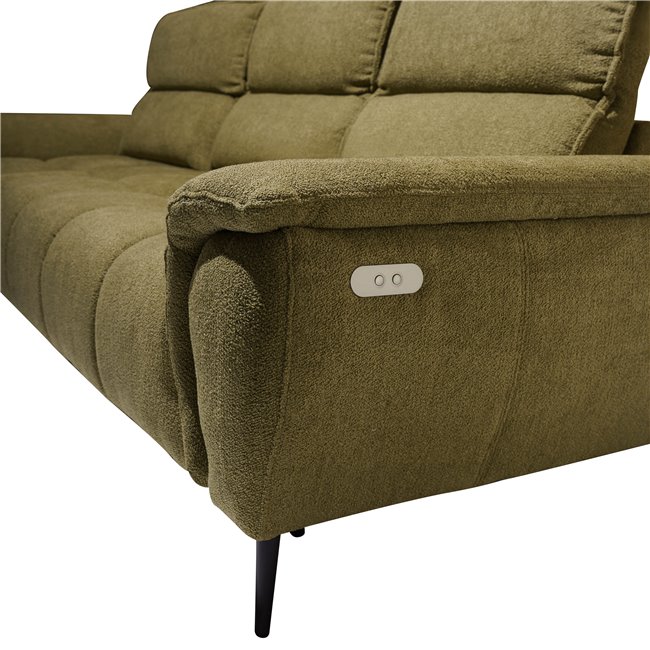 Угловой диван Wemontana Mini, левая сторона, Chester 15, H80-97x276x185cm, высота сиденья 44cm