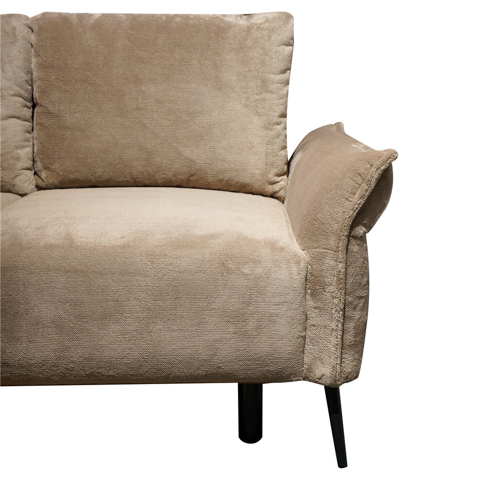 Угловой диван Weluis S, левая сторона, раскладной, Sorisso 05, H85x255x164cm, высота сиденья 47cm