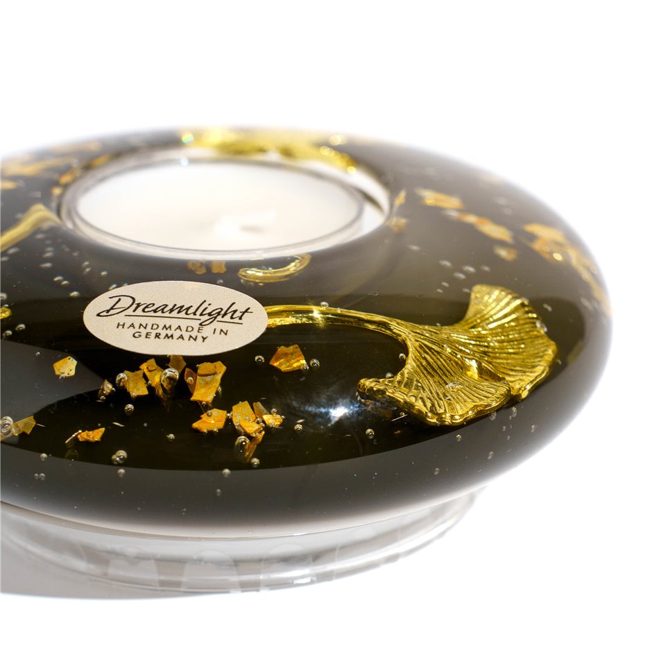 Подсвечник Ufo Mini Ginko, стекло, H4cm, D11cm