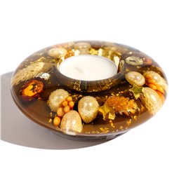 Tealight candle holder Ufo Mini, glass, H4cm, D11cm