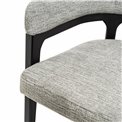 Dining chair Otta, 14 gray/black, H77x51x49cm, seat height 47.5cm