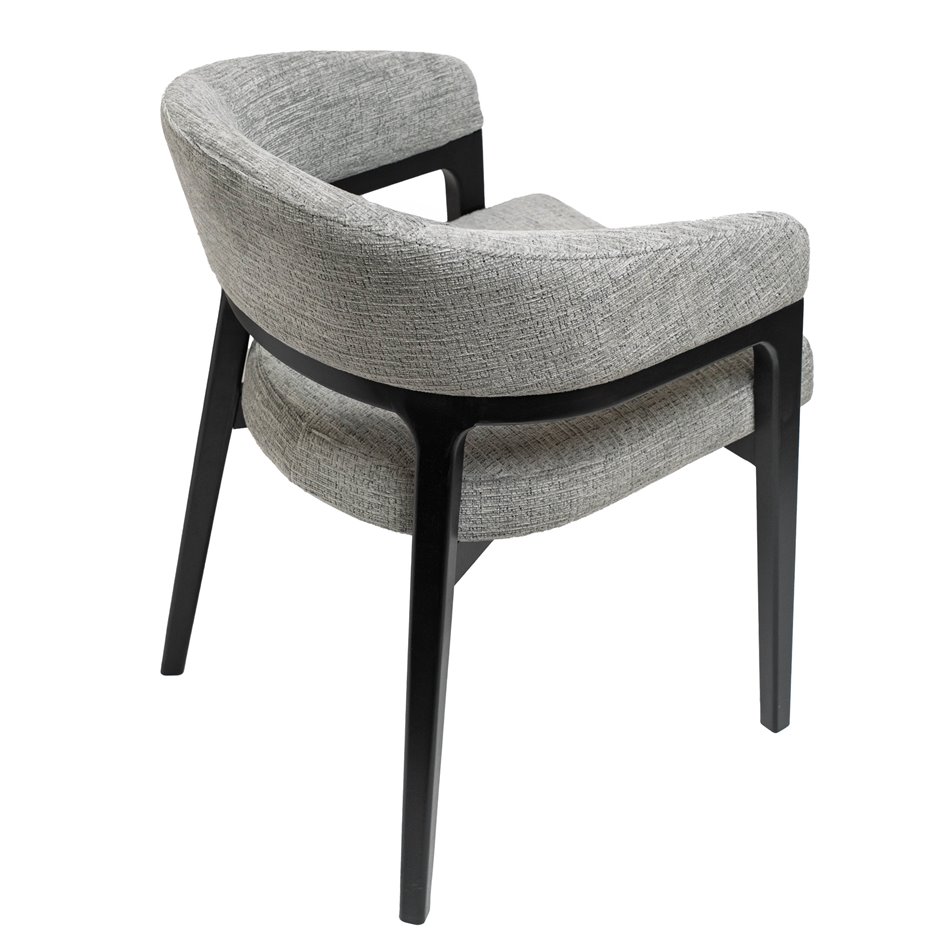 Dining chair Otta, 14 gray/black, H77x51x49cm, seat height 47.5cm