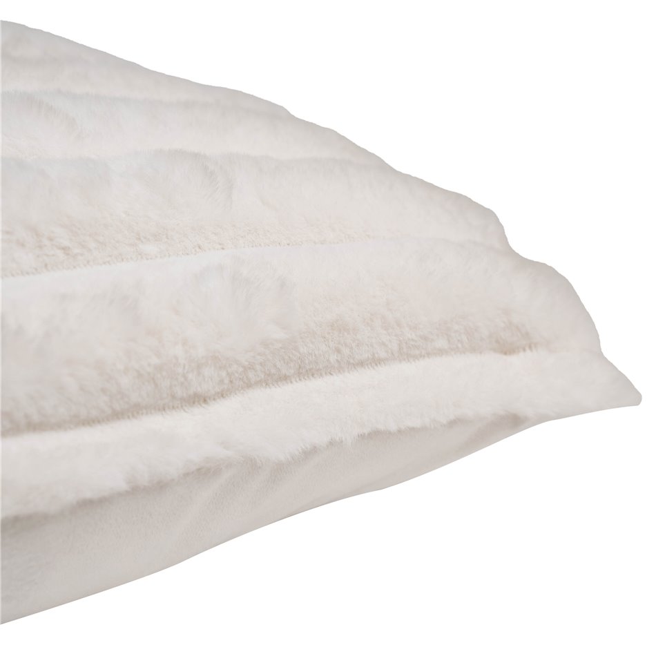 Decorative pillow Laplush, ivory, 45x45cm