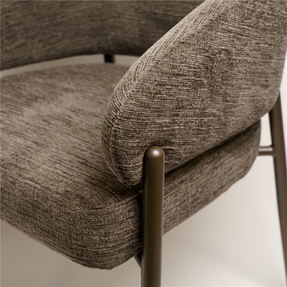 Dining chair Otava, 9 brown/coffee color, H78x50x51cm, seat height 47.5cm