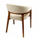 Dining chair Otta, 4 white/brown, H77x51x49cm, seat height 47.5cm