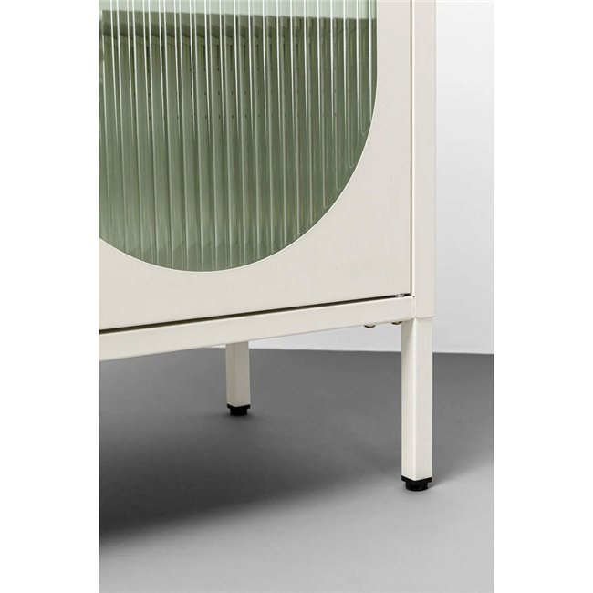 Комод Naxos, белый, металл/стекло, H90x80x35cm