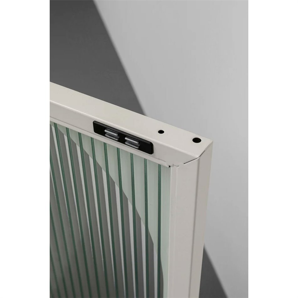 Комод Naxos, белый, металл/стекло, H90x80x35cm