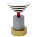 Side table Memphis Soft, marble/metal, D35cm H48cm