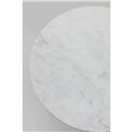 Side table Memphis Soft, marble/metal, D35cm H48cm