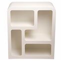 Etagere Soleya, white, MDF, H85x75x30cm