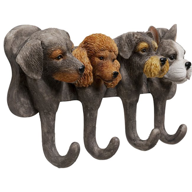 Coat rack Dog Family, H16x31x7.5cm