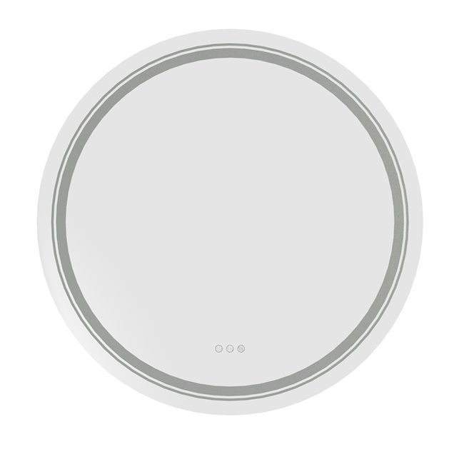 Wall mirror Hover 80,, aluminium/glass, D80x3.7cm 