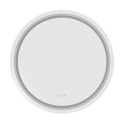 Wall mirror Hover 80,, aluminium/glass, D80x3.7cm 