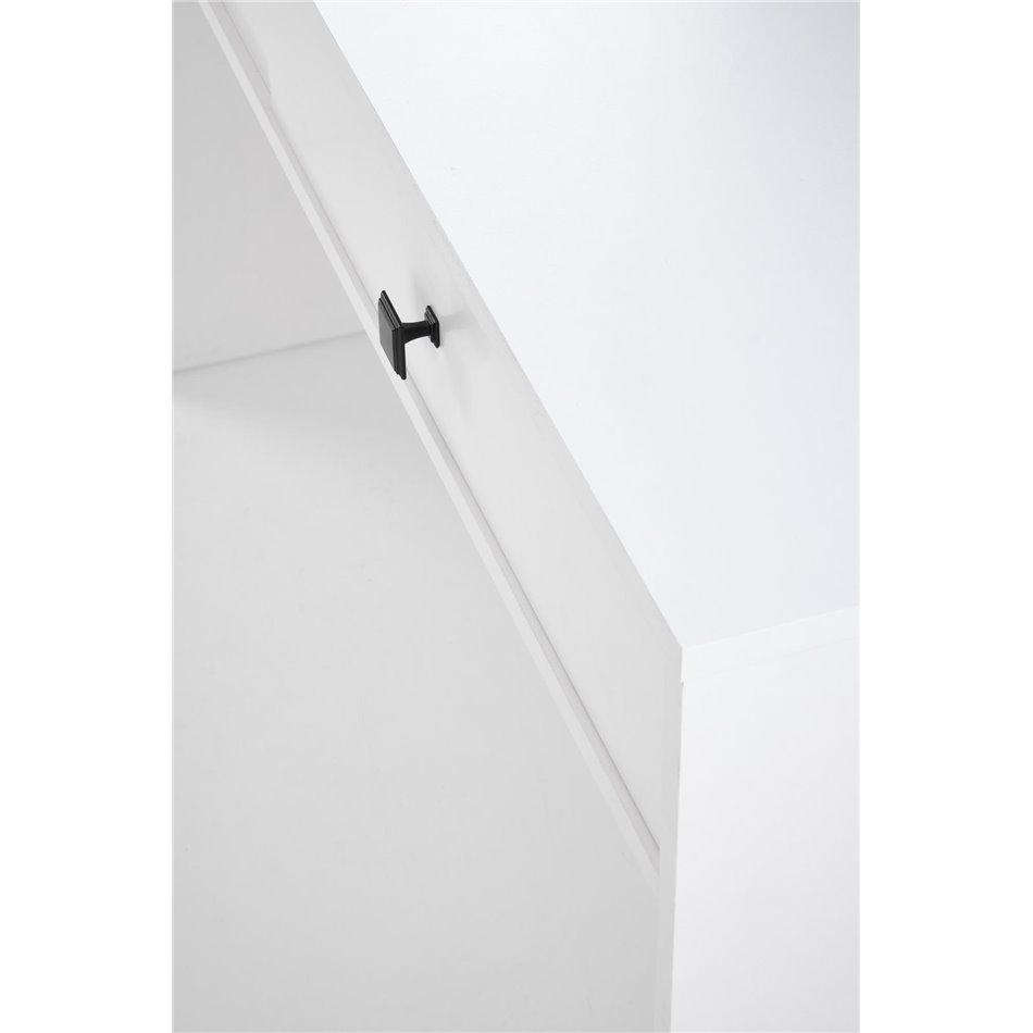 Dressing table Hegan, white, chipboard/glass, 120x50cm, H76cm 