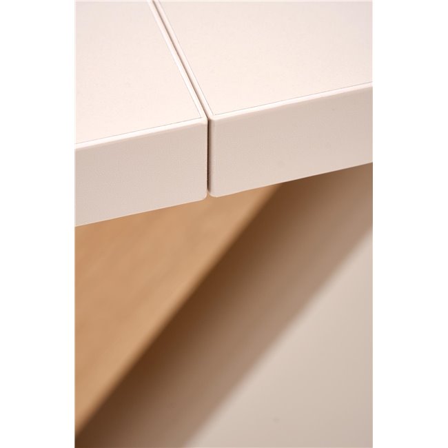 Extendable dining table Harandon, cremona oak/cream color,, 160-200x90cm H76cm 