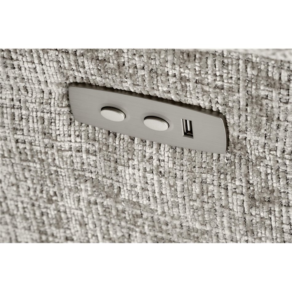 Реглайнер электрический Hamore, серый, H86-100x105x100-168см, высота сиденья 50-55см