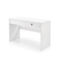 Dressing table Hegan, white, chipboard/glass, 120x50cm, H76cm 